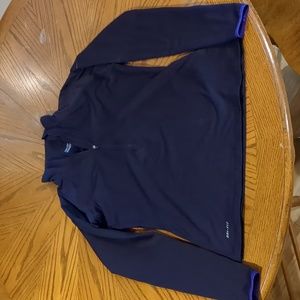 NikePro dri-fit purple half zip medium